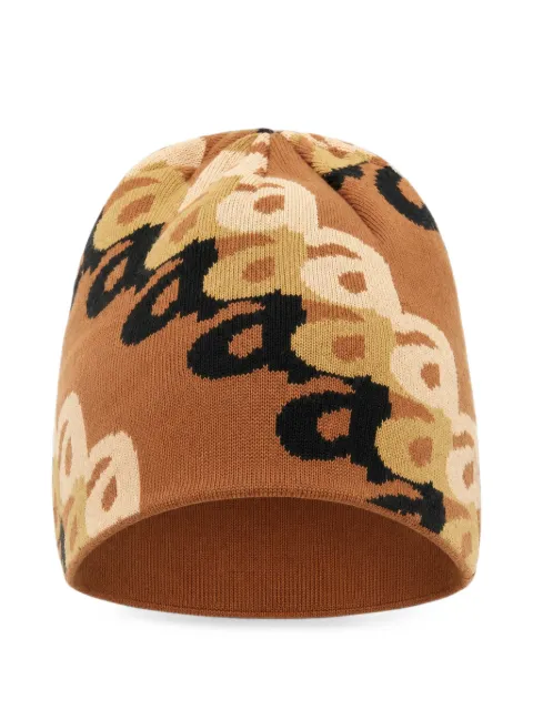 Awake NY logo-pattern beanie hat