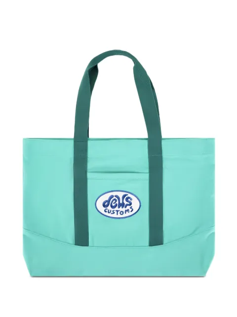 Deus Ex Machina Mazey logo-patch tote bag
