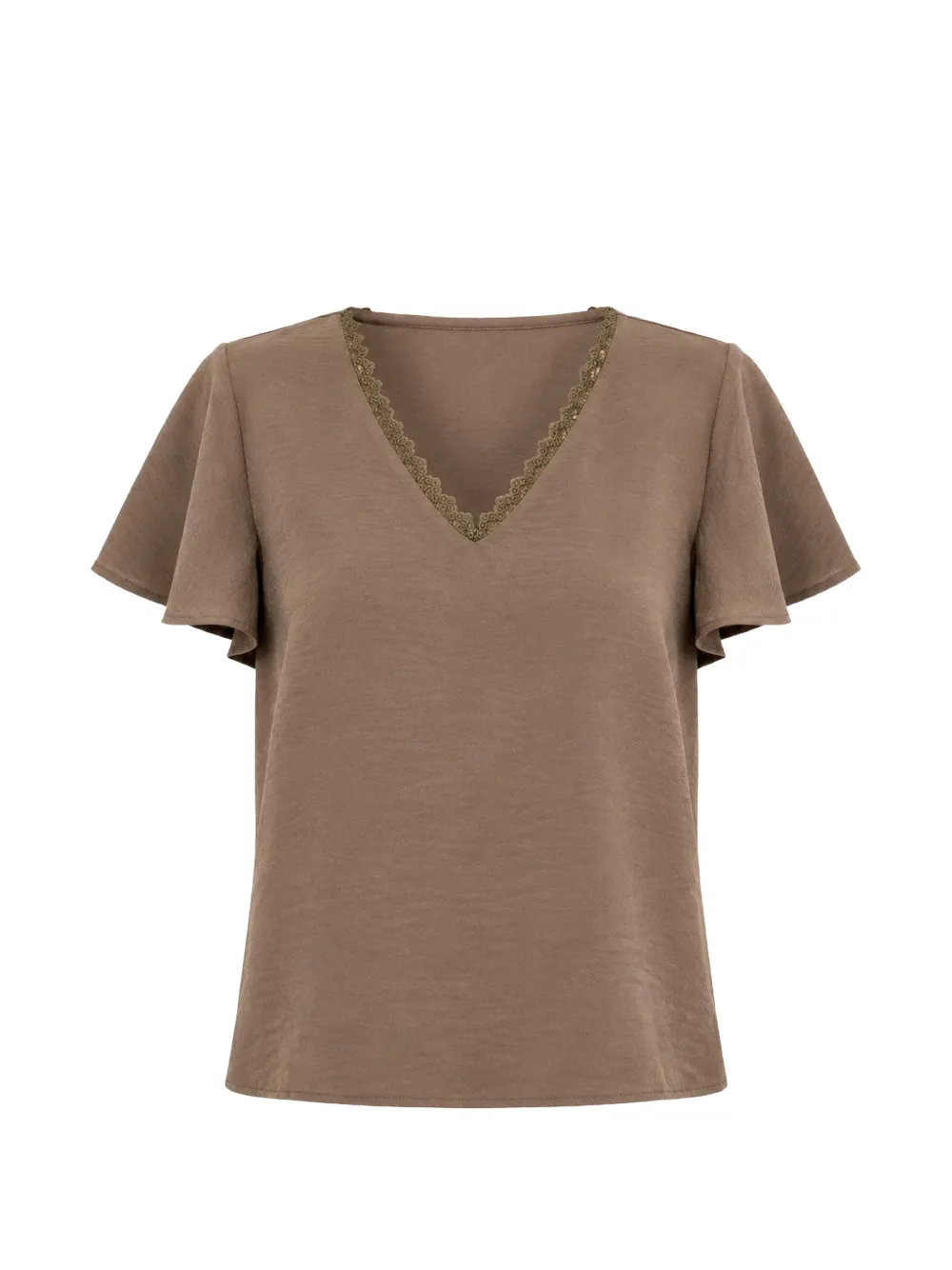 Molly Bracken lace-trim T-shirt