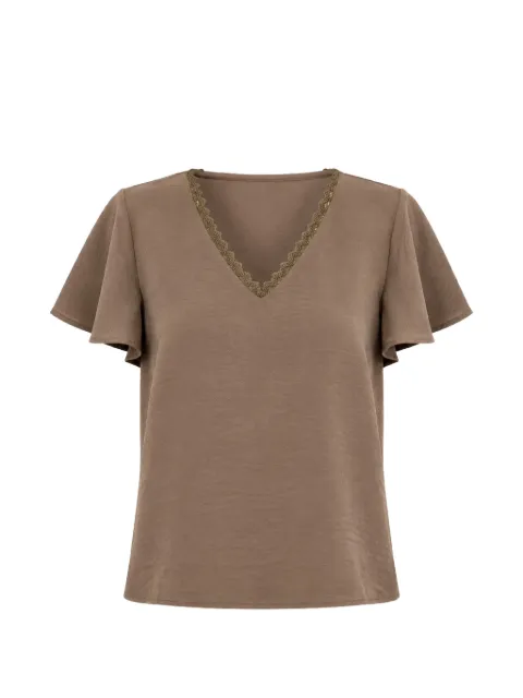 Molly Bracken lace-trim T-shirt