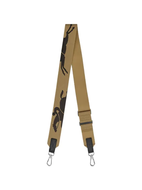 Longchamp correa ajustable para el hombro con logo estampado