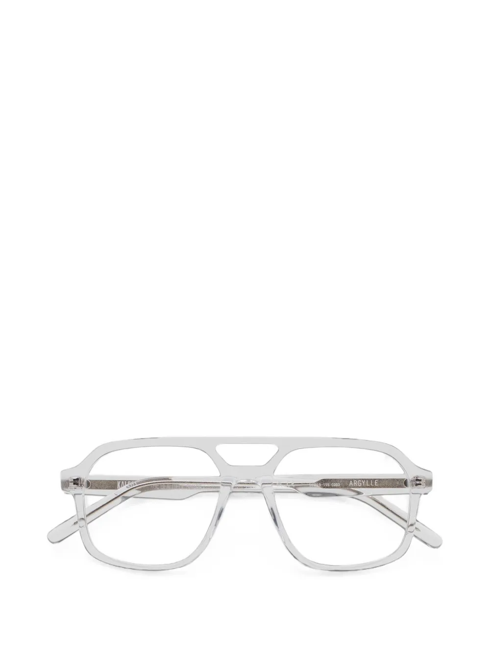 Kaleos Argylle pilot-frame glasses - Bianco
