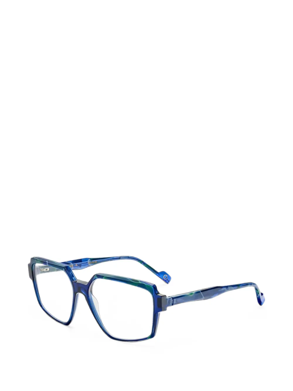 Etnia Barcelona Badu bril met geometrisch montuur Blauw