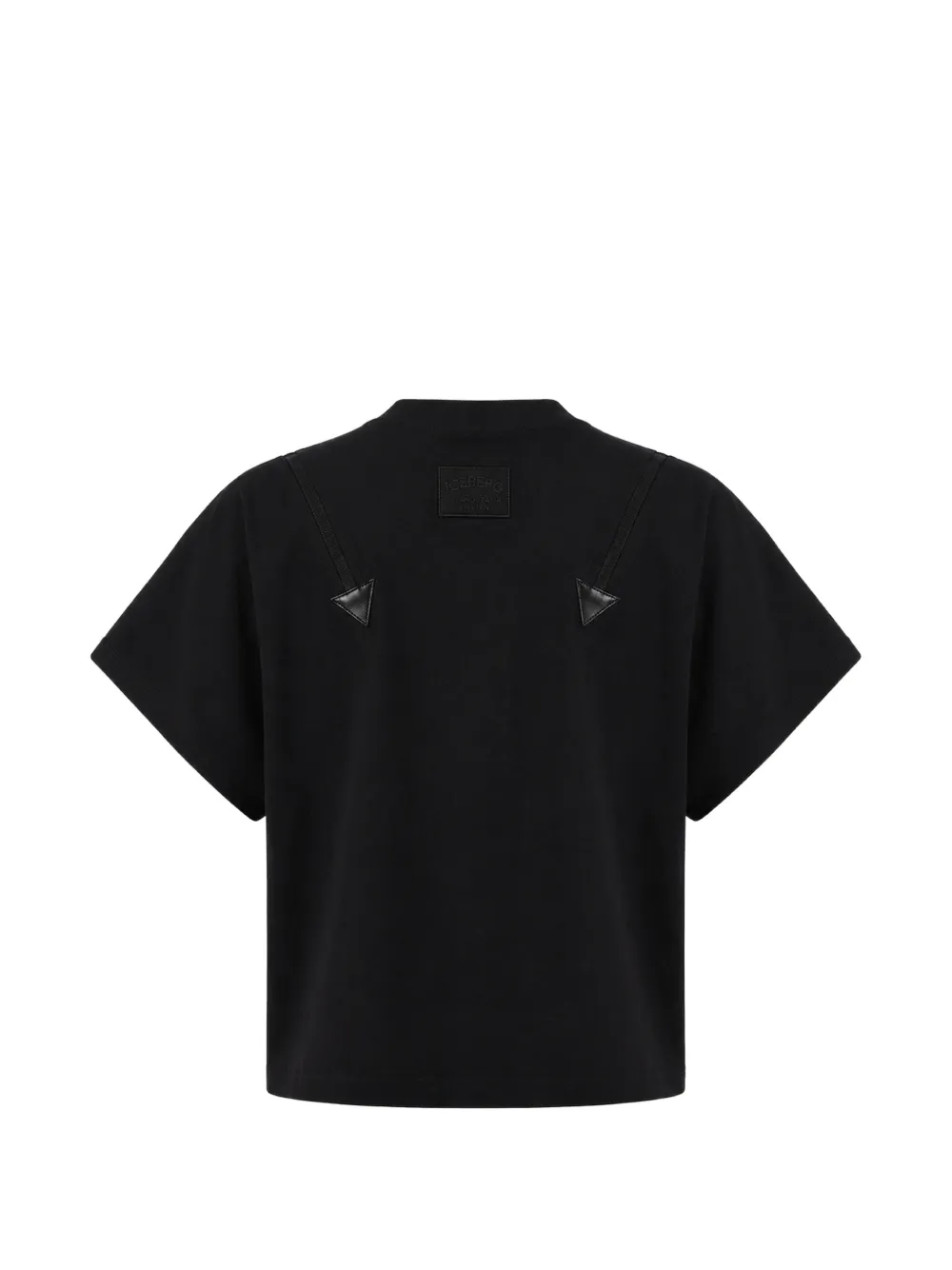 Iceberg T-shirt met rits Zwart