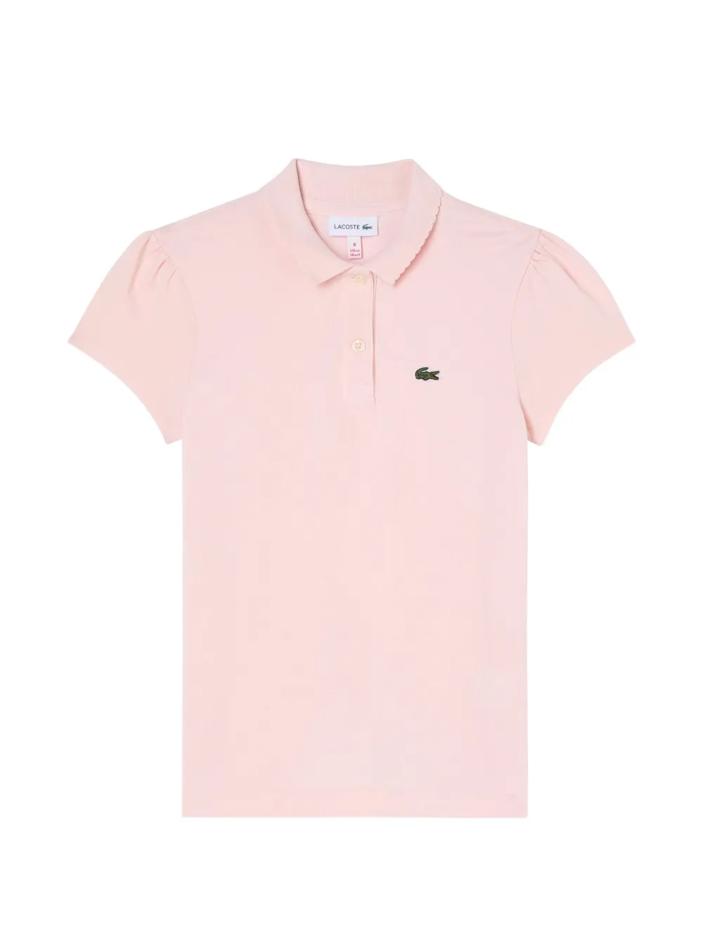 Lacoste scalloped-trim polo shirt - Rosa