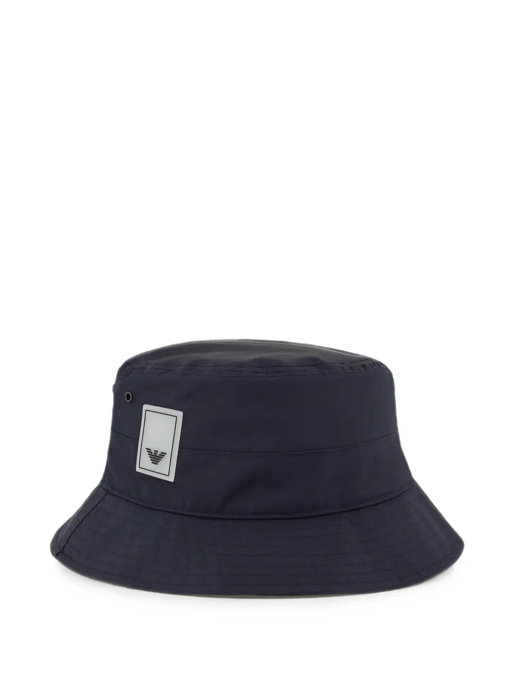 Emporio Armani logo-patch bucket hat - Blu