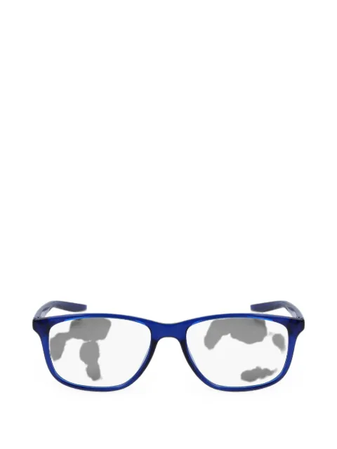 Nike Swoosh-detail rectangle-frame glasses