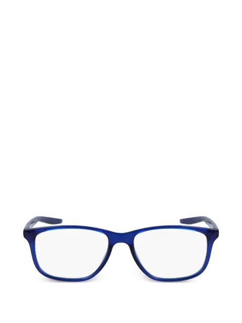 Nike Swoosh-detail rectangle-frame glasses
