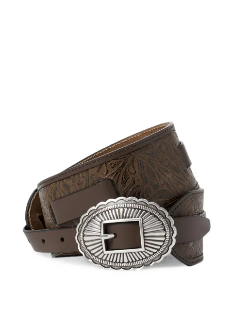 The Great. tooled waist belt