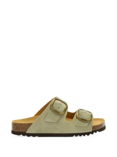 Scholl buckle-fastening suede sandals