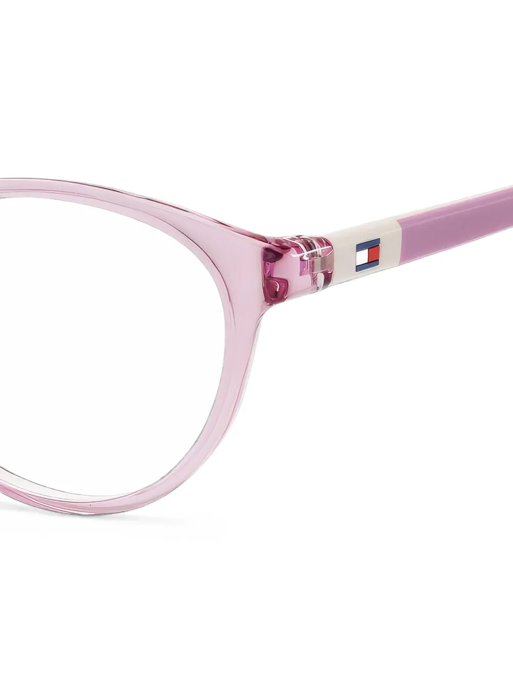 Tommy Hilfiger Bril met rond montuur Roze