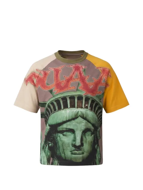 duaa Liberty rhinestone-embellished T-shirt