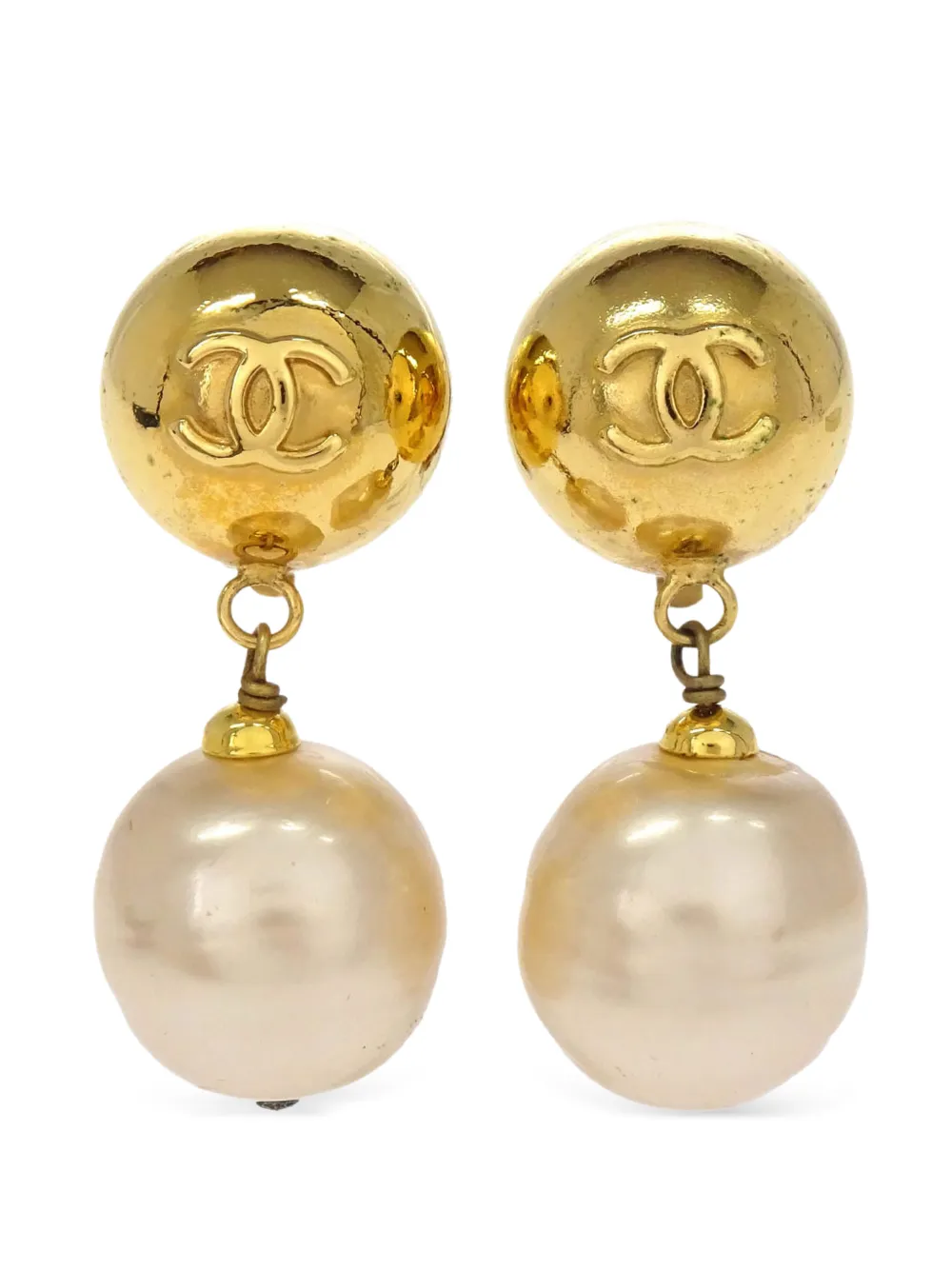 CHANEL Pre-Owned Orecchini pendenti CC 1994 - Oro