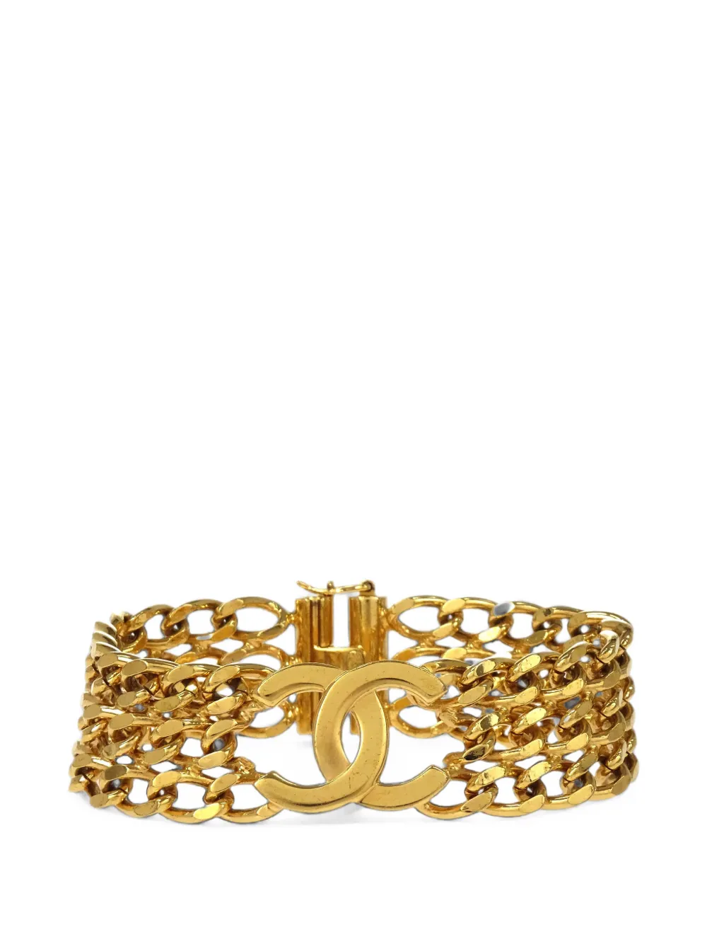 CHANEL Pre-Owned Bracciale a catena CC 1997 - Oro