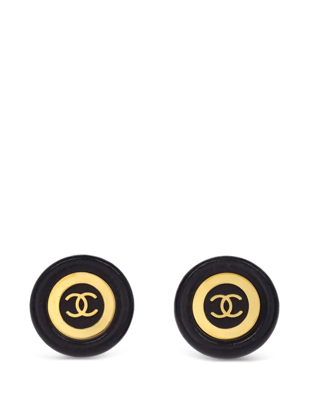 CHANEL Pre-Owned Orecchini a bottone CC 1993 - Oro