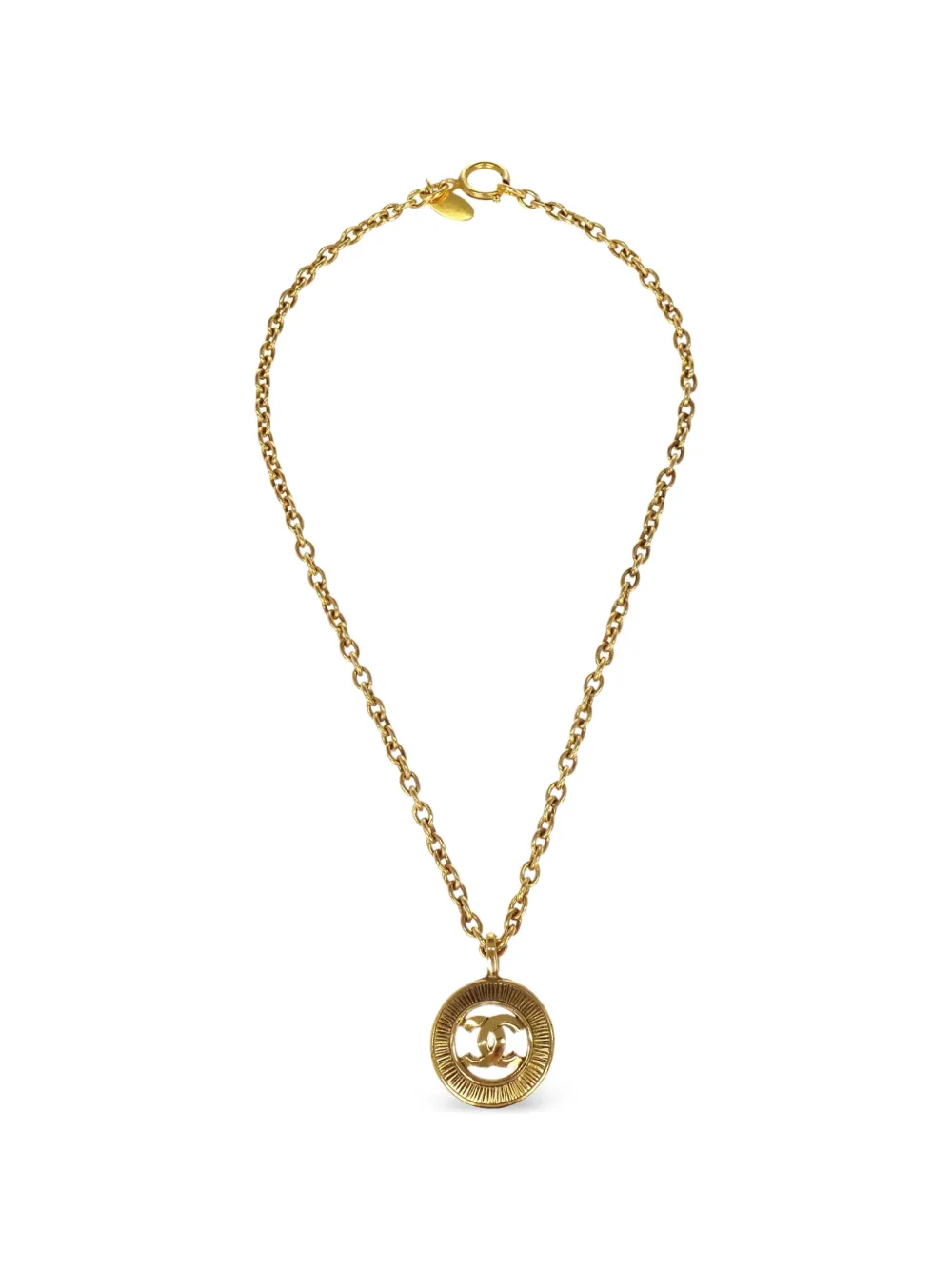 CHANEL Pre-Owned Collana CC con medaglione 1990-2000 - Oro