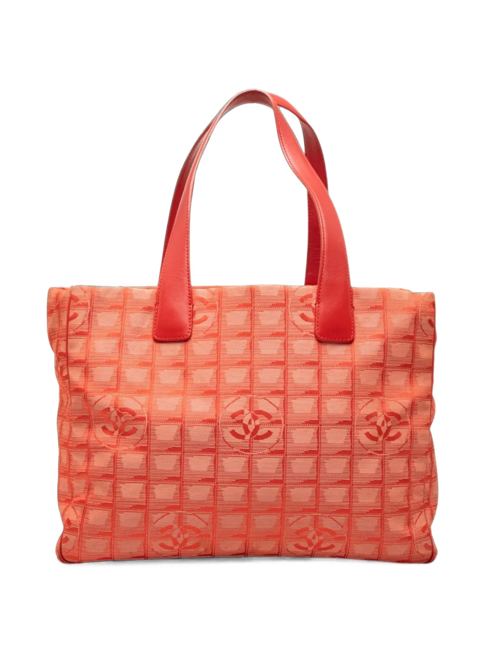 CHANEL Pre-Owned 2002-2003 New Travel Line Nylon tote bag - Orange