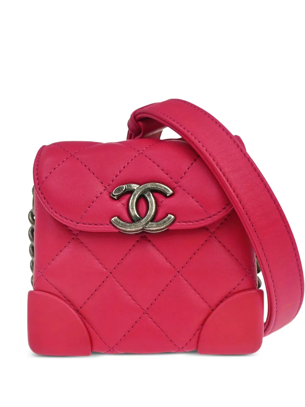 CHANEL Pre-Owned Borsa a spalla Vanity matelassé 2019 - Rosa