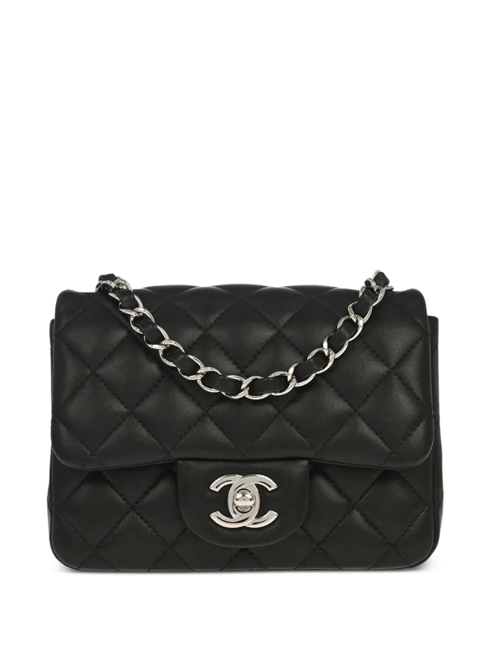 CHANEL Pre-Owned Borsa a spalla Classic Square Flap mini 2019 - Nero