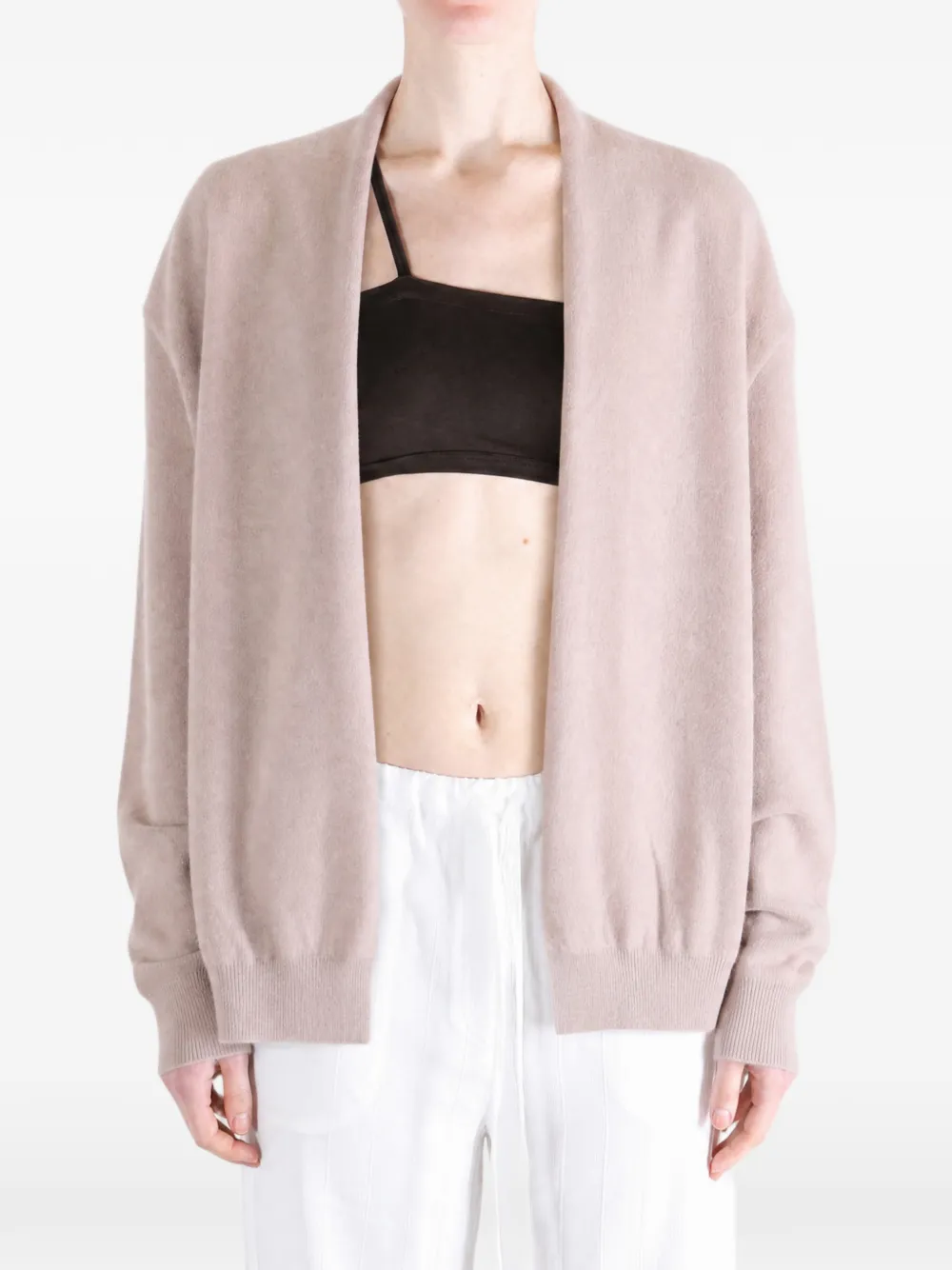 Frenckenberger Vest met sjaalkraag Beige