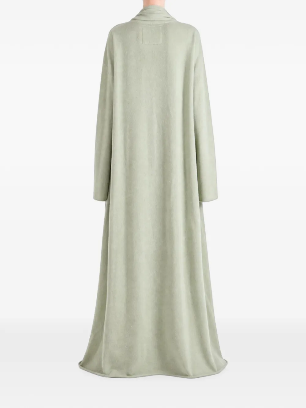 Frenckenberger shawl-collar floor-length cardigan Groen