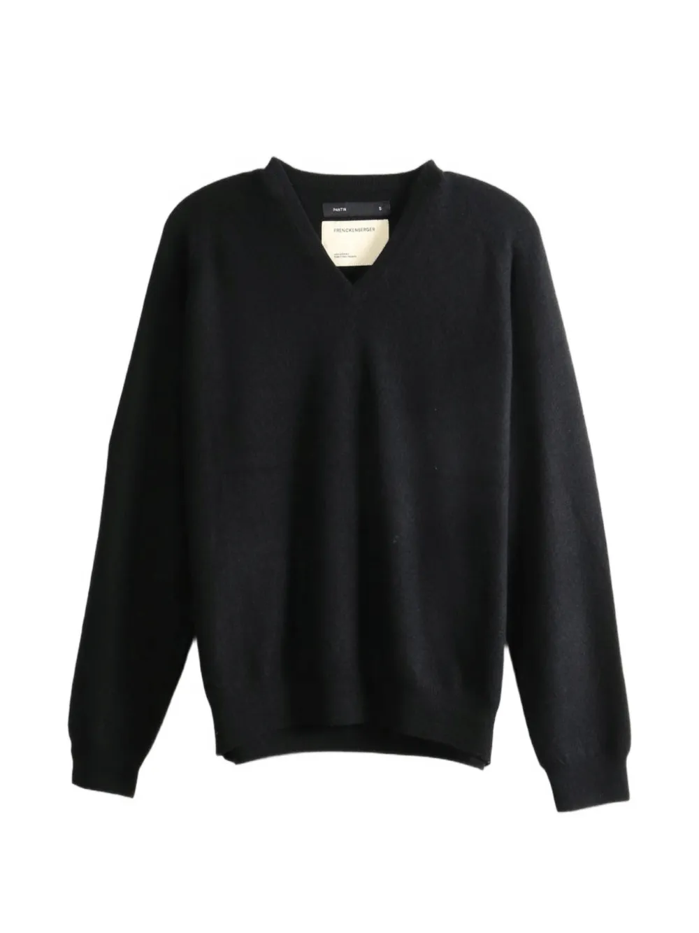 Frenckenberger V-neck long-sleeve sweater