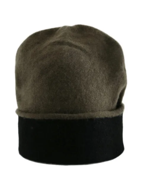 Frenckenberger knitted reversible beanie hat