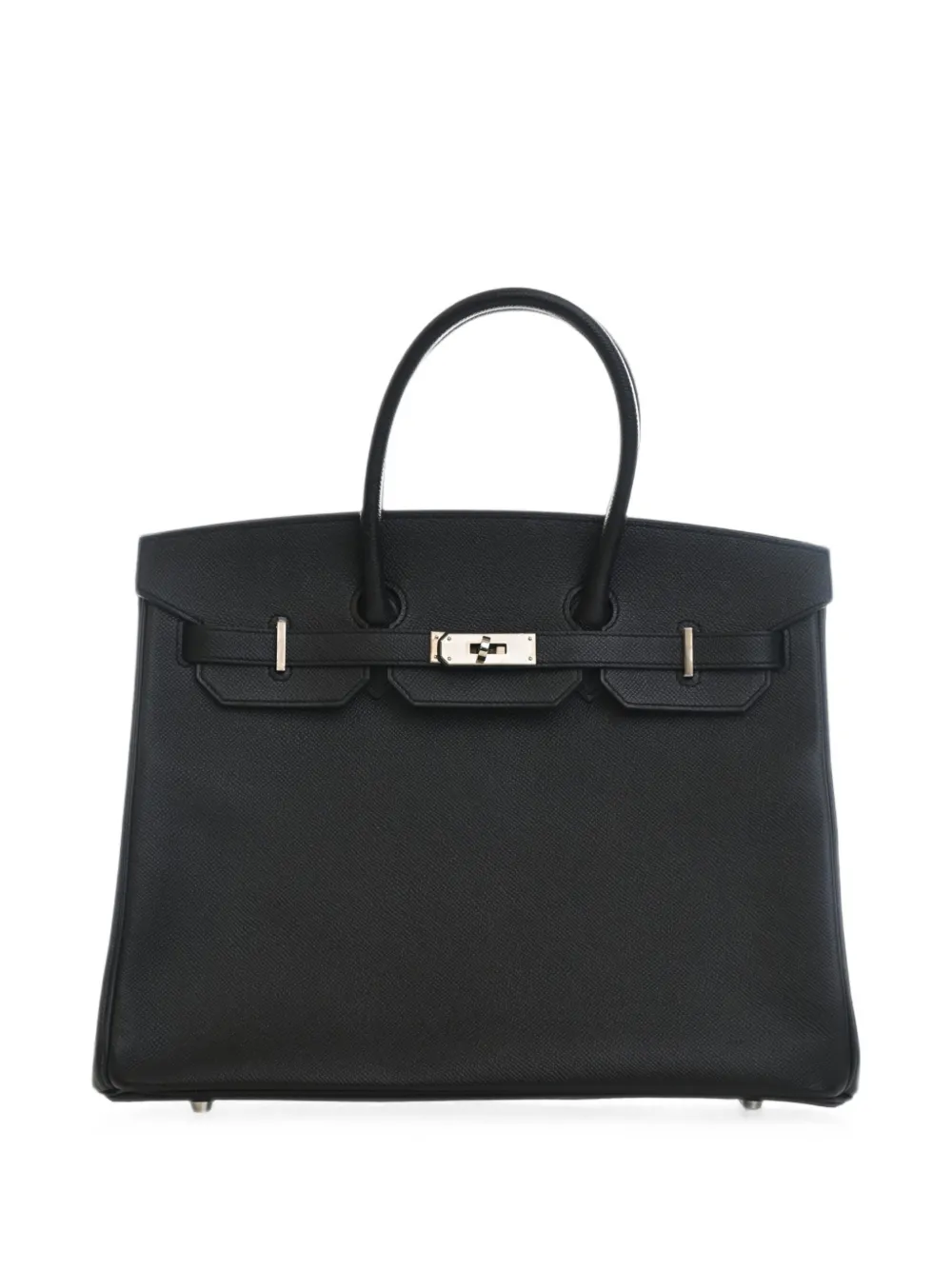 Hermès Pre-Owned 2017 Epsom Birkin Retourne Handtasche 35cm - Schwarz