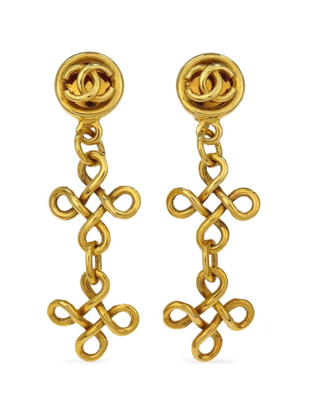 CHANEL Pre-Owned Orecchini CC 1993 - Oro