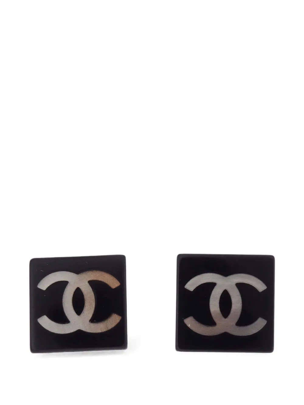 CHANEL Pre-Owned Orecchini a clip CC 2003 - Nero