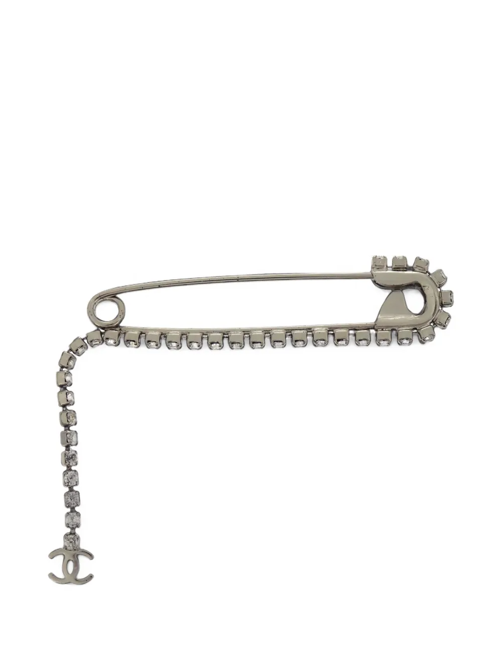 CHANEL Pre-Owned Spilla CC 2004 - Argento