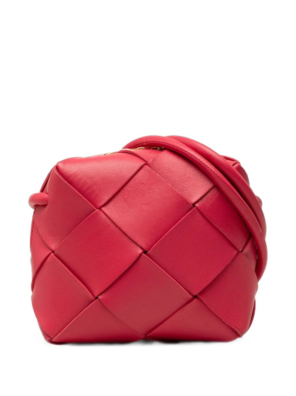 Bottega Veneta Pre-Owned 2012-2026 Mini Lambskin Intrecciato Cassette Camera Bag crossbody bag - Rosa