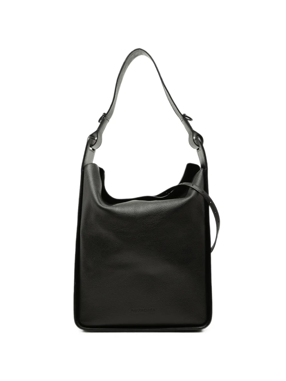 Balenciaga Pre-Owned Borsa tote Tool 2.0 North South media in pelle di vitello pieno fiore 2022 - Nero