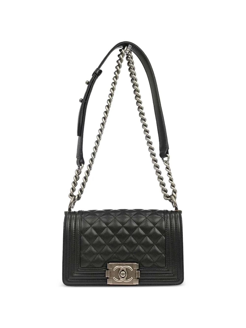 CHANEL Pre-Owned Borsa a spalla Boy con catena 2019 - Nero