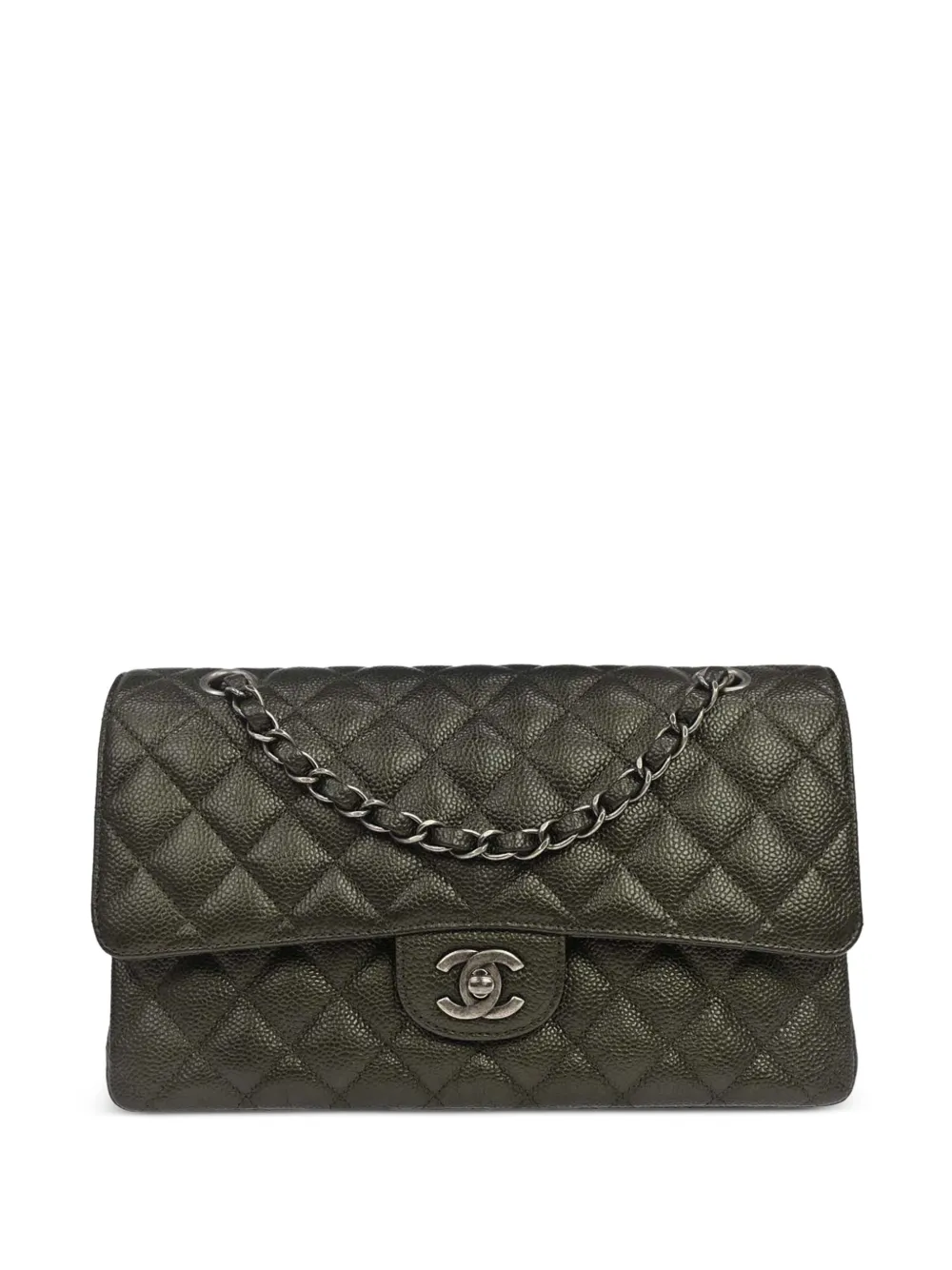 CHANEL Pre-Owned Borsa a spalla Double Flap 2016 - Verde