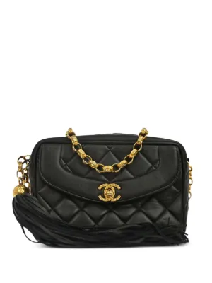 CHANEL Pre-Owned 1992 Large CC Camera Bag | Black | FARFETCH