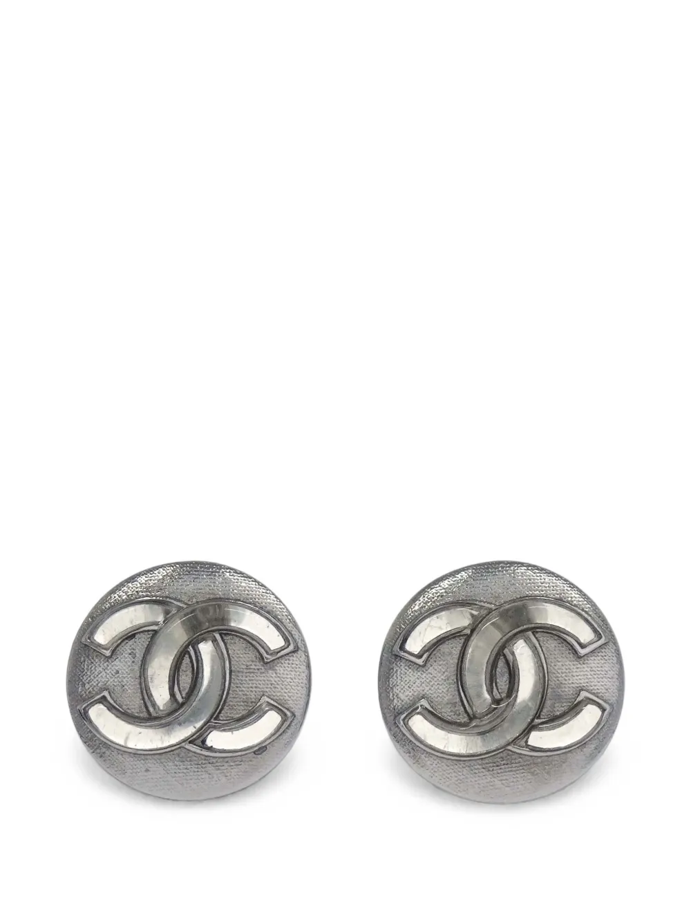 CHANEL Pre-Owned Orecchini a clip CC 2018 - Argento