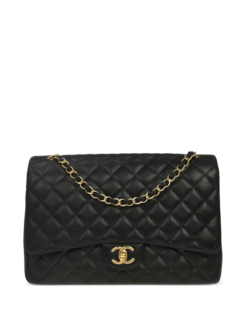 CHANEL Pre-Owned Borsa a spalla Maxi Classic Double Flap 2011 - Nero