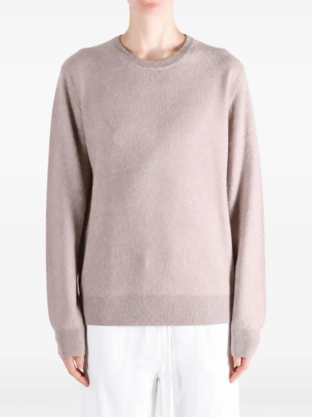 Frenckenberger crew-neck ribbed-trim sweater