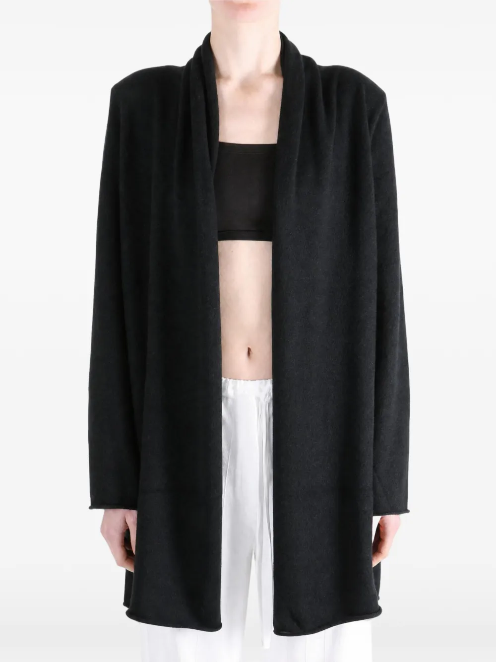Frenckenberger Vest met sjaalkraag Zwart
