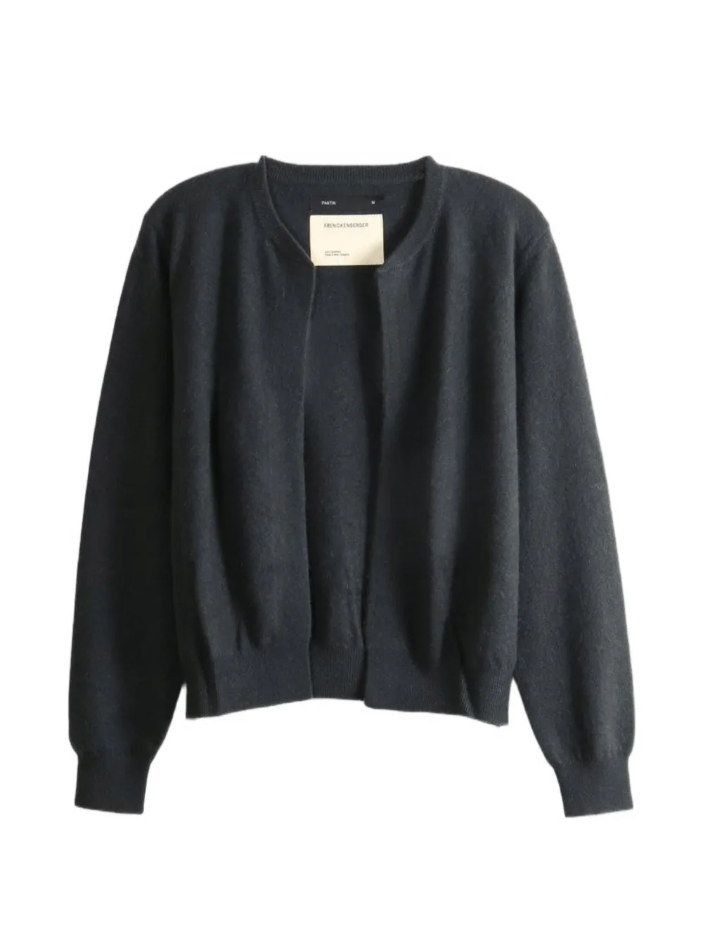Frenckenberger Fine-knit Open-front Cardigan In 그레이