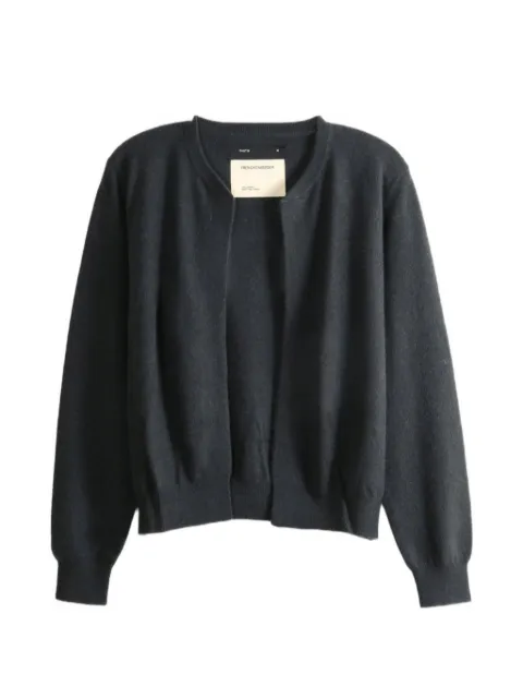 Frenckenberger fine-knit open-front cardigan
