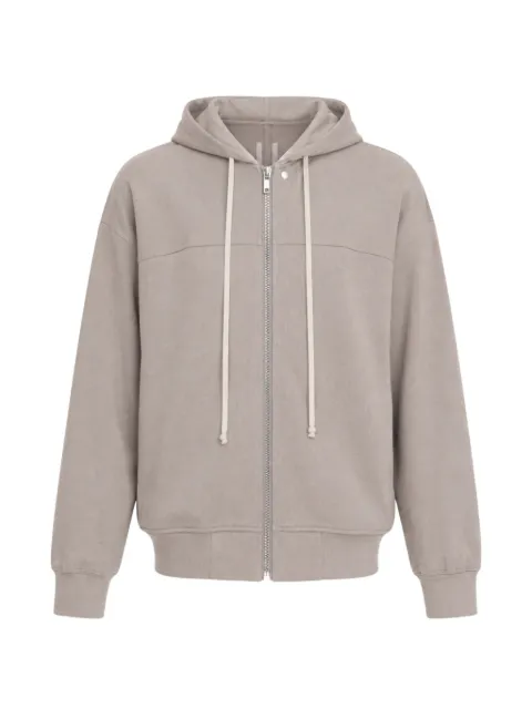 Rick Owens zip-up drawstring hoodie