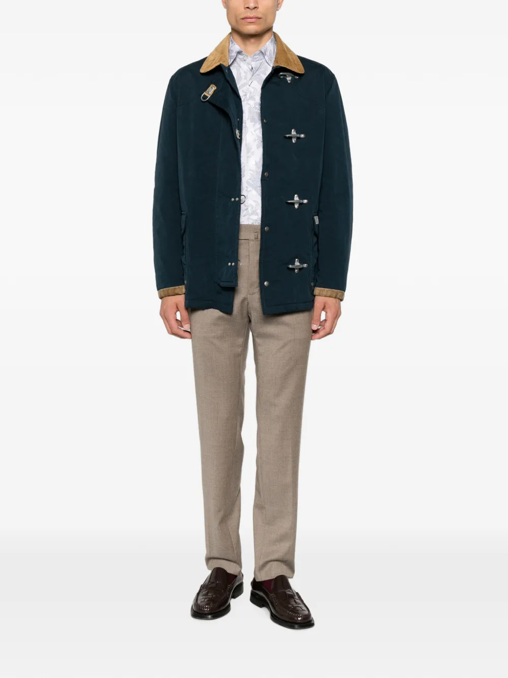 Incotex Straight broek met riemlussen Beige
