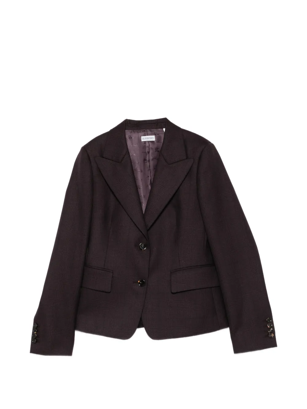 Burberry peak-lapels single-breasted jacket - Viola