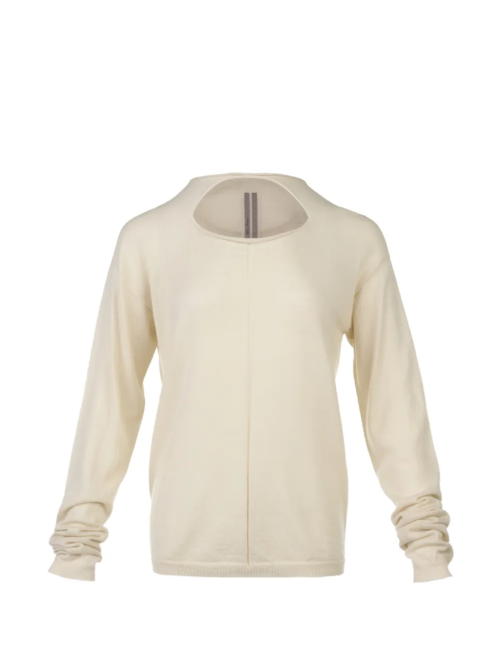 Rick Owens cut-out detail sweater - Toni neutri