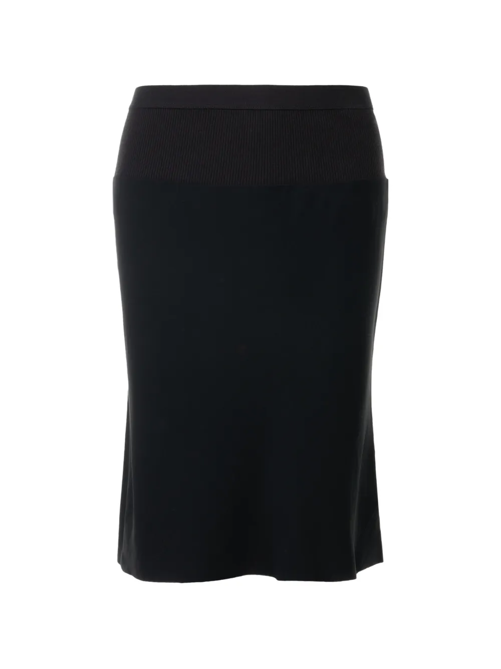 Rick Owens Short Bias ribbed-waistband skirt Zwart