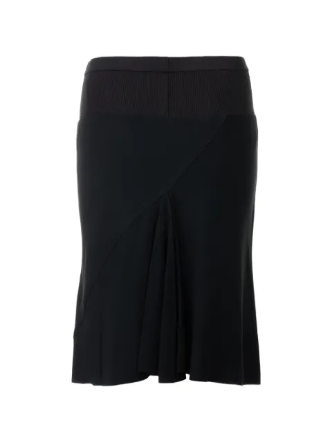 Rick Owens Short Bias ribbed-waistband skirt