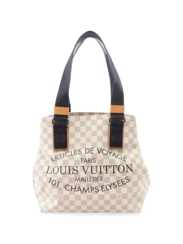 LOUIS VUITTONルイヴィトン ダミエ アズール カバPM ハンドバッグ Louis Vuitton Pre-Owned 2012 ダミエ アズール ビーチ カバ PM
