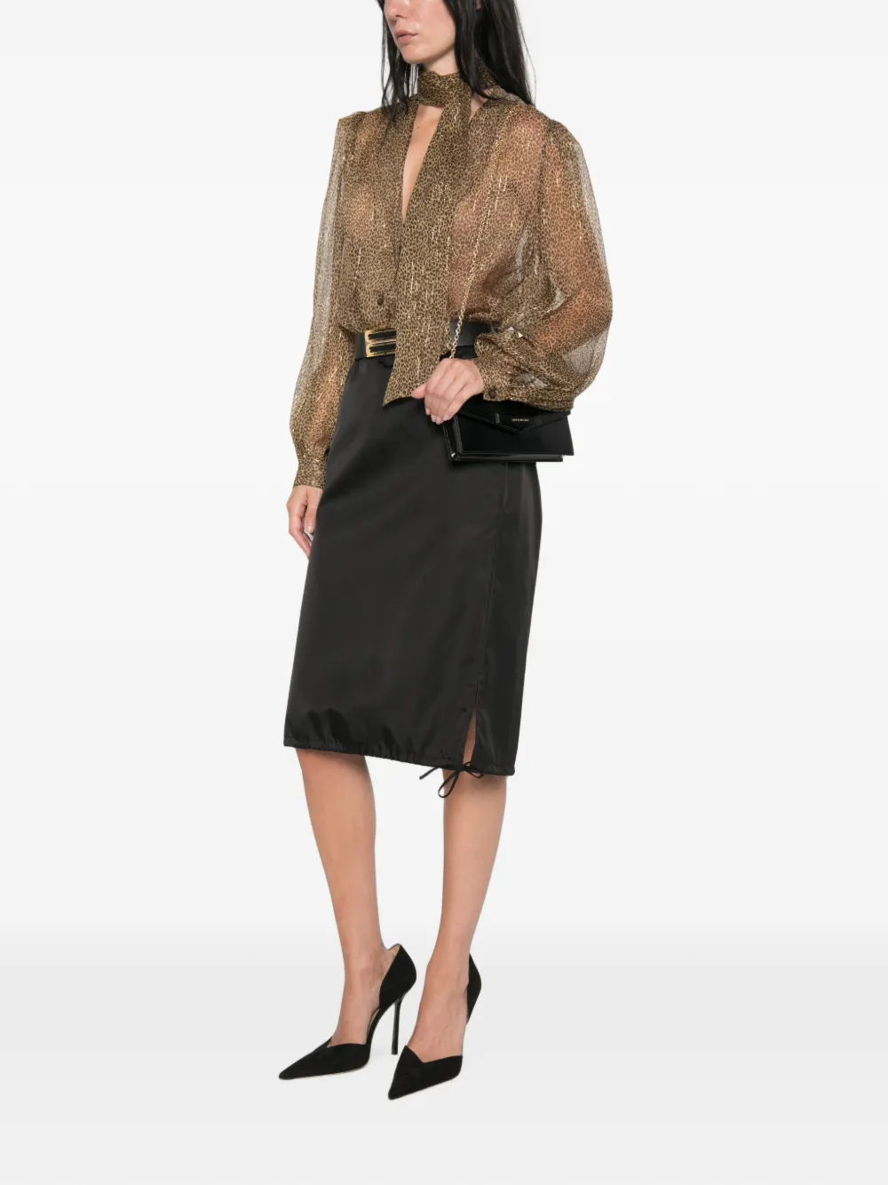 Valentino Garavani Blouse met luipaardprint Beige